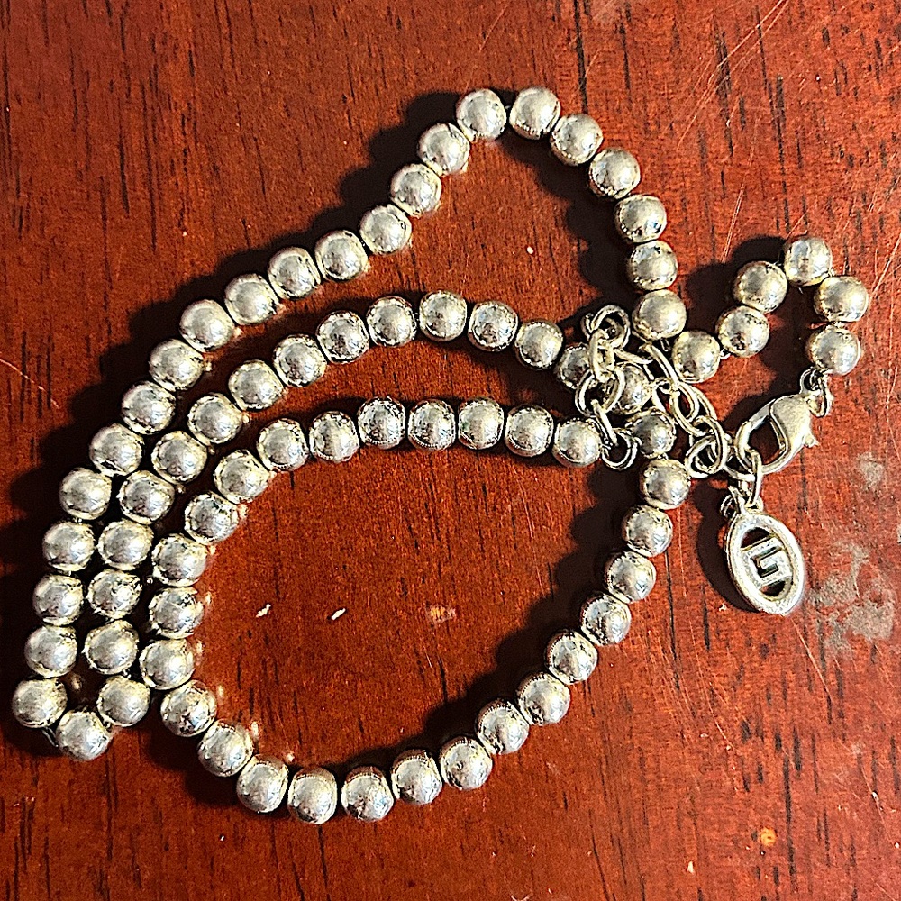 Givenchy Silver Ball Necklace - image 2